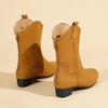 New Mid-calf Boots Women's Suede Top Zipper Western Boots Autumn/Winter Half Boot Women's Shoes