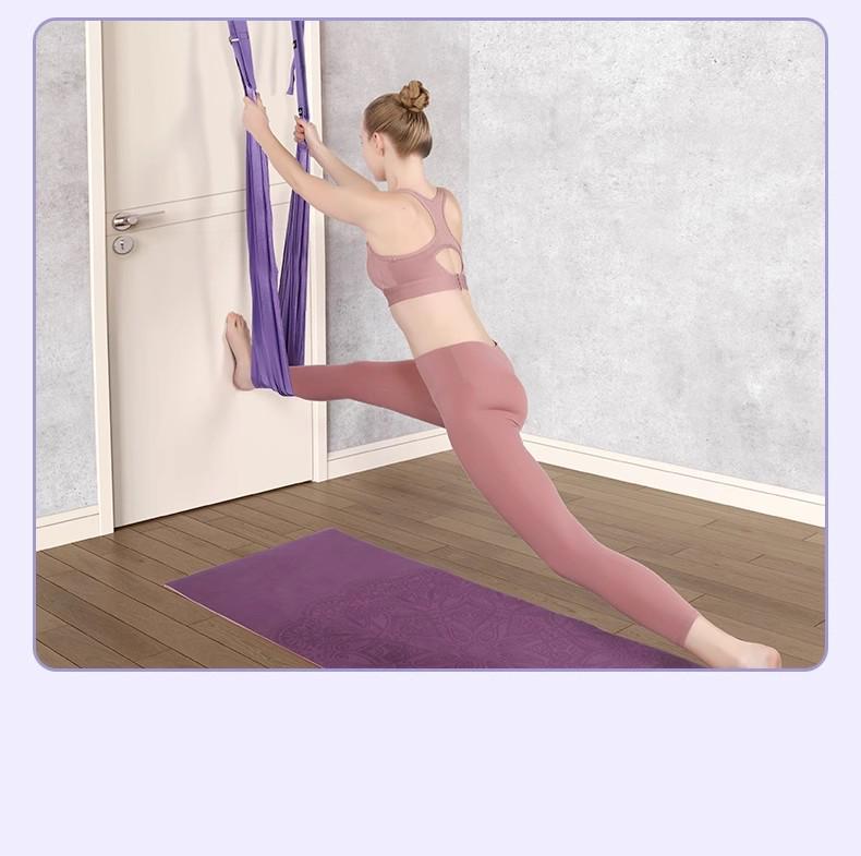 Aerial Yoga Backbend Trainer: Shoulder & Back Opening Resistance Band for Door Hanging