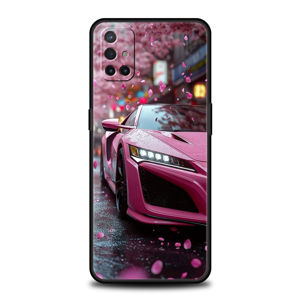 

Phone Case For Oneplus 13R 12R 13 12 10T 10R Nord N100 N200 N10 10 9 9R 9RT CE 2 Z Pro Soft TPU Cover Fashion Pink Car Pattern Nord CE 3 Lite