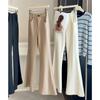 Temperament Suit Micro-pull Pants Women, Spring New High-waisted Thin Elastic Small Man Mopping Horseshoe Flared Pants