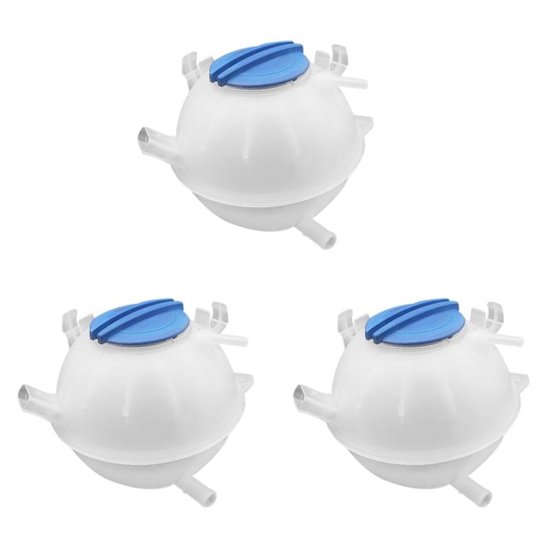 

3X Coolant Reservoir Expansion Tank With Cap For Jetta MK5 Golf MK6 For TIGUAN Passat CC Beetle Eos A3 TT 1K0121407A белый