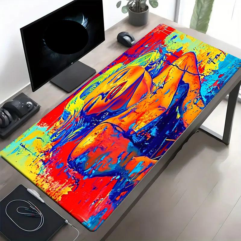 Marilyn Monroe Print Mouse Pad, Anti‑Slip Desktop Keyboard Mat, for PC Laptop Gaming Working Daily Use, Cool Festival Surprise Gift