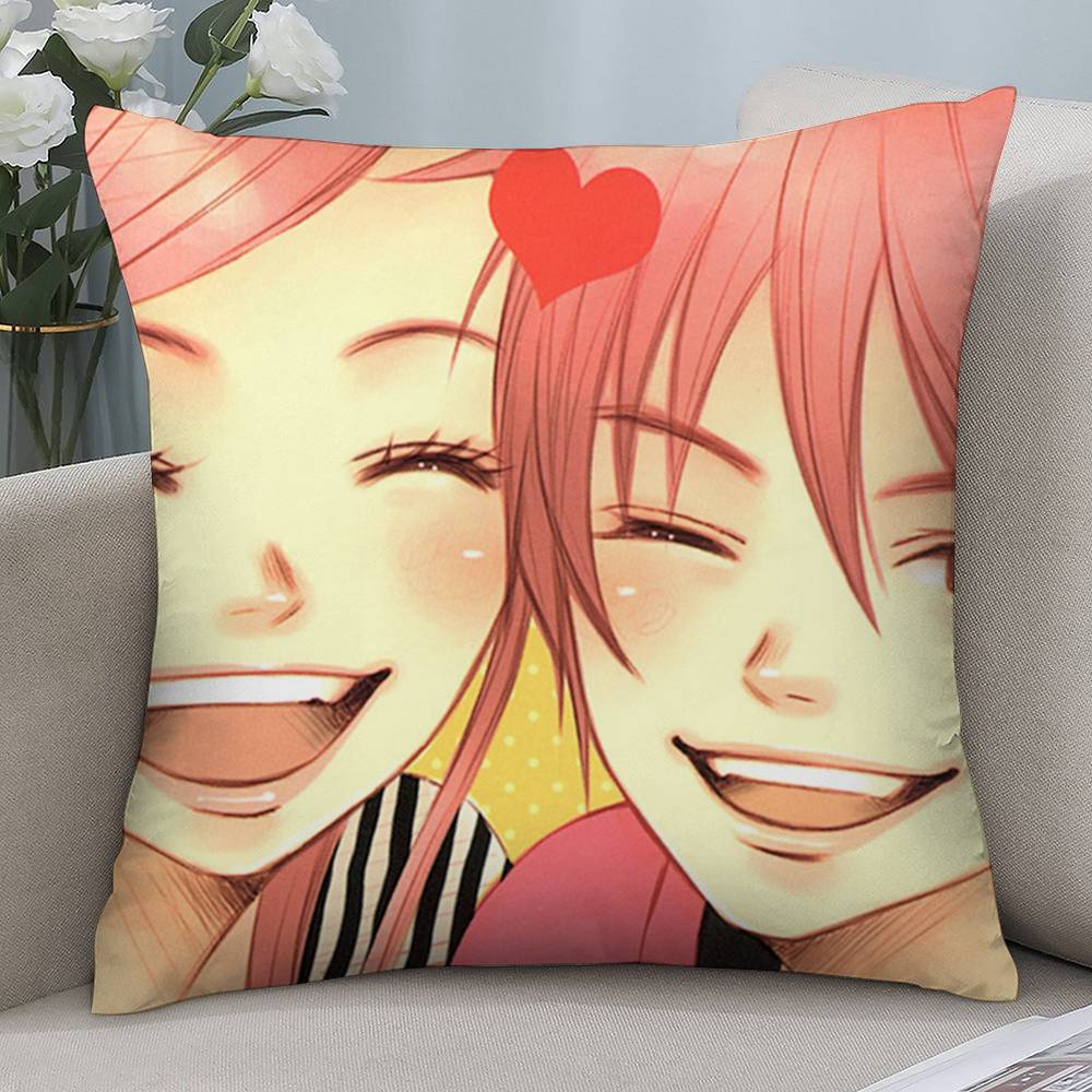 

Anime L-Lovely C-Complex Pillow Case Short plush Double-sided Print Square Throw Pillow Covers Sofa Home Cushion Decor 12x12Inch