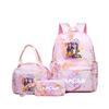 Kpop Witch Hunter Backpack Lunch Bag Pencil Case Set Student Animation Fashion School Bag Pencil Case Lunch Bag