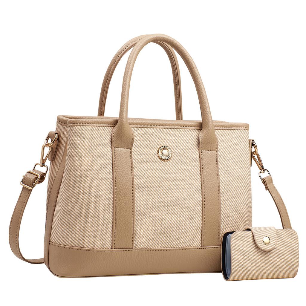 And Sophisticated Contemporary Womens Handbag Set With Stylish Zippered Pockets