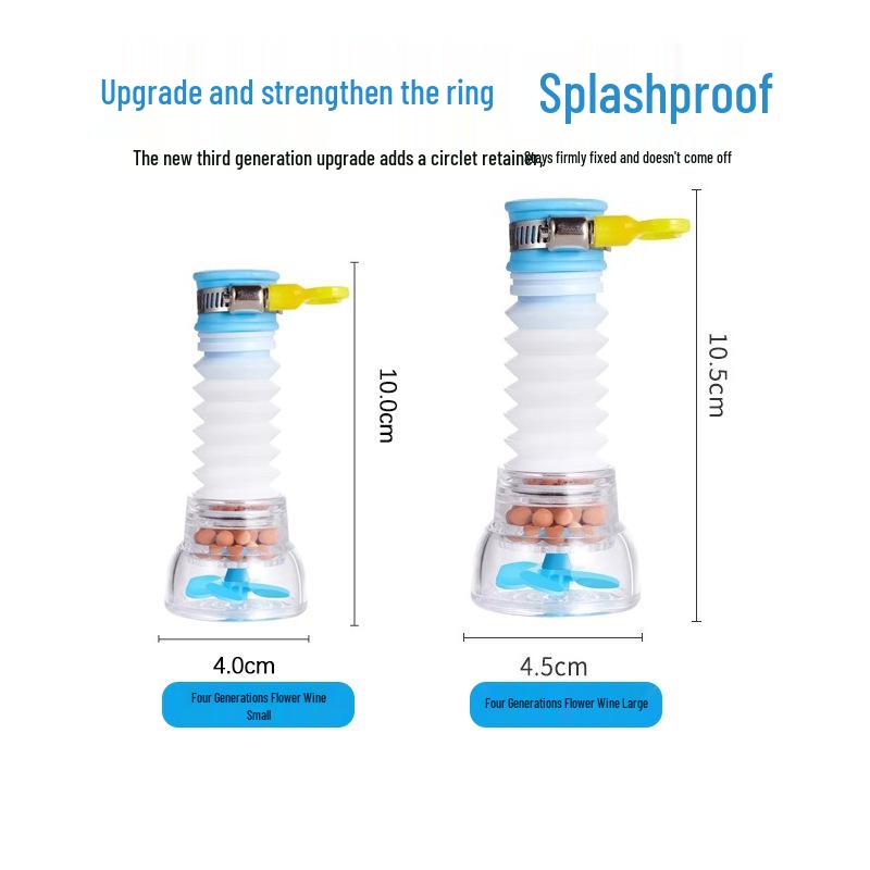 Universal Anti-Splash Faucet Nozzle & Shower Head Extender