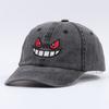 Embroidered Grimace Baseball Cap Cotton Denim Washed Little Monster Cap Spot