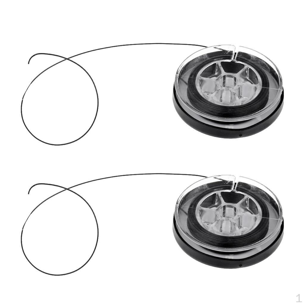 Set of 2 Rolls 5m Coated 5LB 35LB Braid Fishing Carp