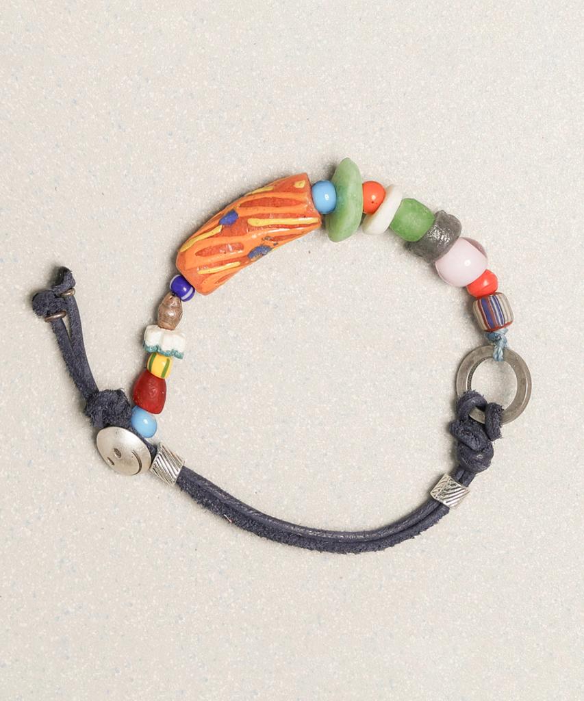 Towtow Archive Maui Leather Bracelet Navy