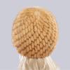 Women Winter Hand Knitted Genuine Mink Fur Hat Natural Warm Good Elasticity Fur Cap Russia Lady Quality Real Mink Fur Hats