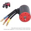 RC 3650 3900KV 4 Pole Waterproof Brushless Motor with 4mm Banana Plug for 1/10 RC Car Upgrade Parts