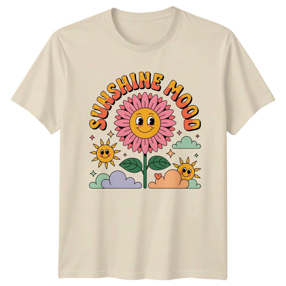 Sunshine Mood Womens T-Shirt Daisy Flower Summer Fashion Birthday Gift For Her XS