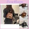 Stylish Vintage Student Backpack For Class And Travel In Black Brown And Coffee Colors