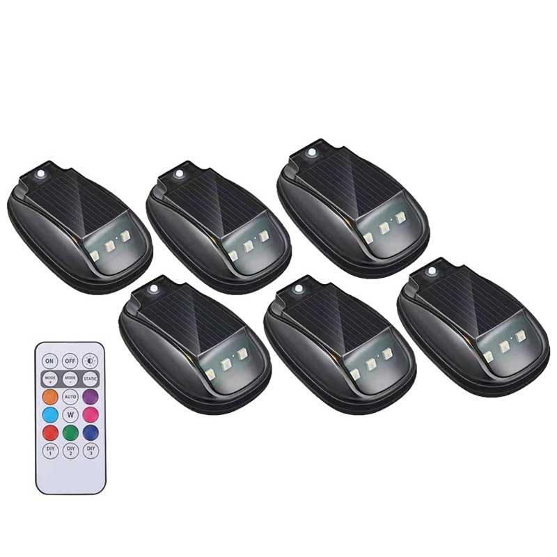 Luce Stroboscopica RGB per Tetto Auto Solare, Luci Solari per Cabina per Camion, Luci Segnalazione LED per Tetto Senza Fili Senza Foratura