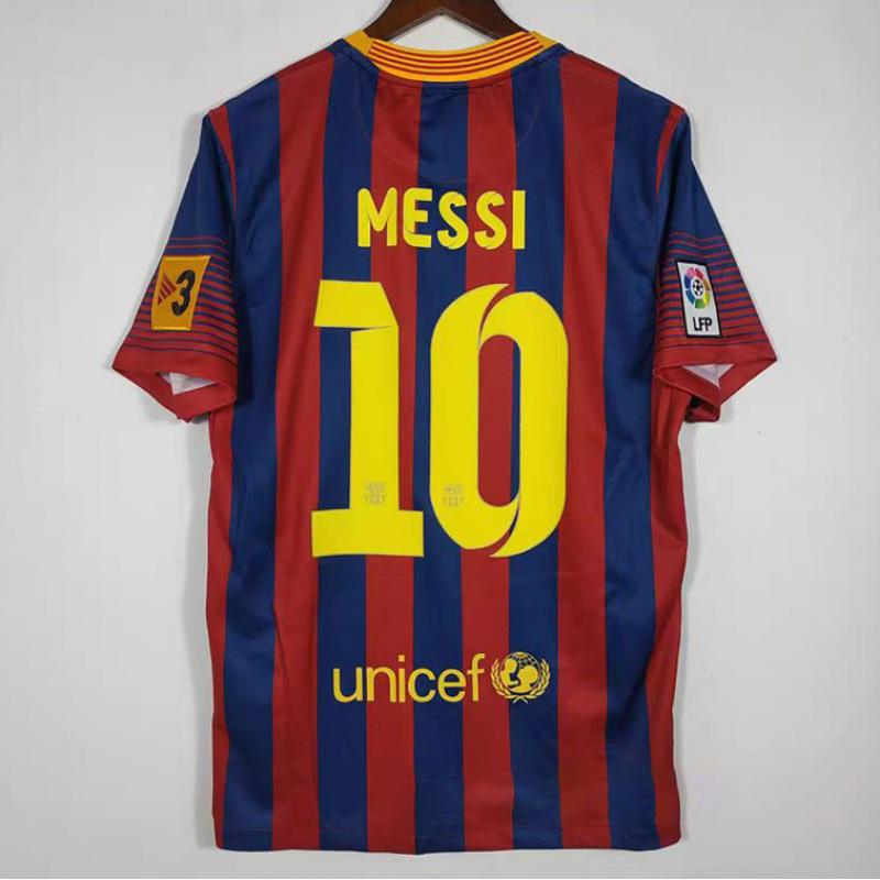 Vintage Trikot Fußballtrikot Trainings trikot Klassischer Sternendruck Verein AC Barcelona C Romesi Trikot