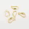 French D-Shaped 14k/18k Gold-Plated Copper Ear Hooks & Studs - DIY Jewelry Accessories