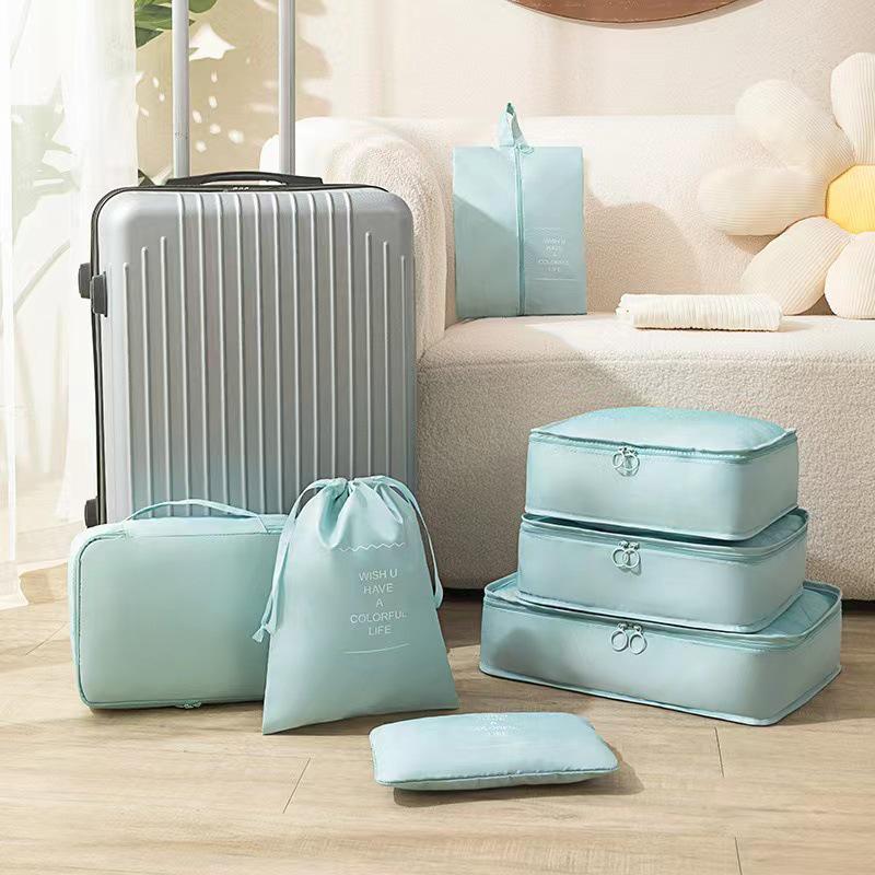 Seven-Piece Travel Storage & Packing Cube Set for Clothes