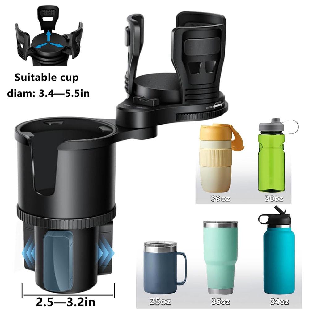 

Ударопрочный автомобильный держатель для телефона и крепление для чашки - универсальный аксессуар для консоли 3 в 1