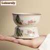 Imitations-Song-Ru-Ofen Landschaft Tee-Infuser Retro Teekugel Teesieb Haushalt Teebereiter Teefilter Teezeremonie Sammlung