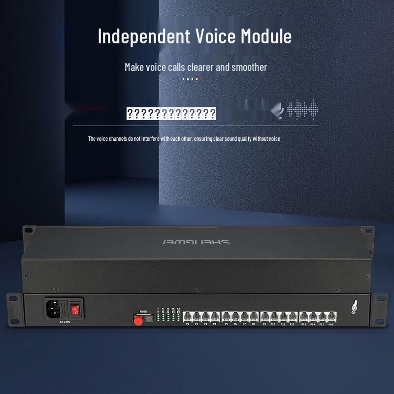 Shenwei 16-Channel Digital Telephone Fiber Optic Transceiver