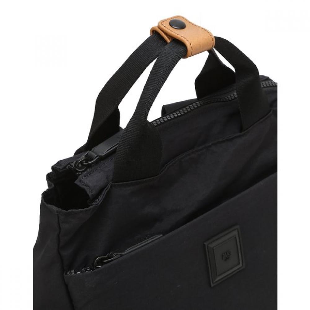 Daks Black Solid Nylon Backpack Dbba4fg16bk
