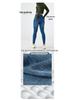Women's European & American High-Stretch Cross-Waist Skinny Jeans with Pockets, Slimming, Butt-Lifting, Cat Whiskers & Monkey Wash.