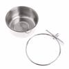 Stainless Steel Bird Feed Box Parrot Cups Bowls Container for Food Water Feeding Supplies
