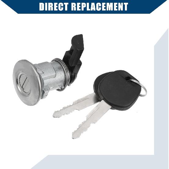 NO. 69058-35140 Fuel Door Lock Cylinder W/Keys for Toyota Tacoma 95-04 for Toyota Tundra 00-03 Fuel Tank Lock Cylinder Fuel Filler Lid Door Gas Lock