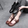 Gentle and not tired feet Mary Jane shoes women's 2025 spring new thick-soled heightening single shoes British versatile loafers