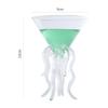 Octopus-Cocktailglas, transparenter Glasbecher in Oktopusform, Quallenbecher