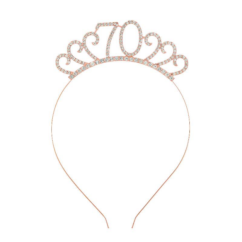 Cross-Border Digital Birthday Crown Set: Headdress, Party Shoulder Strap & Etiquette Belt Photo Prop for Girls