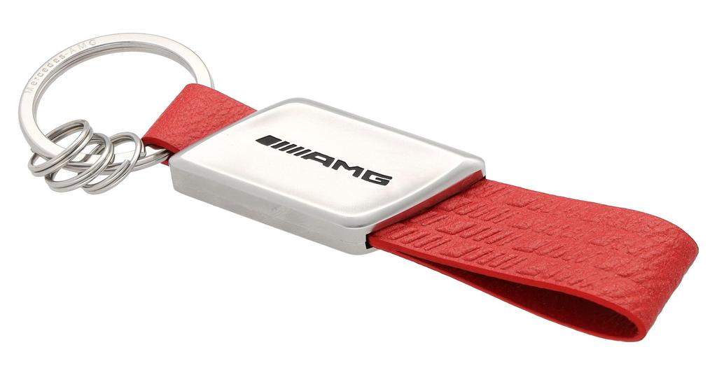 Genuine Key Ring Red [Mercedes-Benz Collection] Mercedes-AMG Strap,