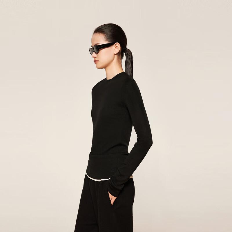 

LESS 2024 Winter Slim-Fit Long-Sleeve Pullover Sweater S