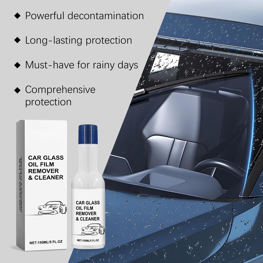 Homonth Car Glass Oil Film Remover Windshield Decontamination Oil Film Rainproof And Cleaner 150ML