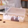 Dustproof Desktop Organizer Transparent Cable Container 5 Grids Data Cable Storage Box  Mouse line