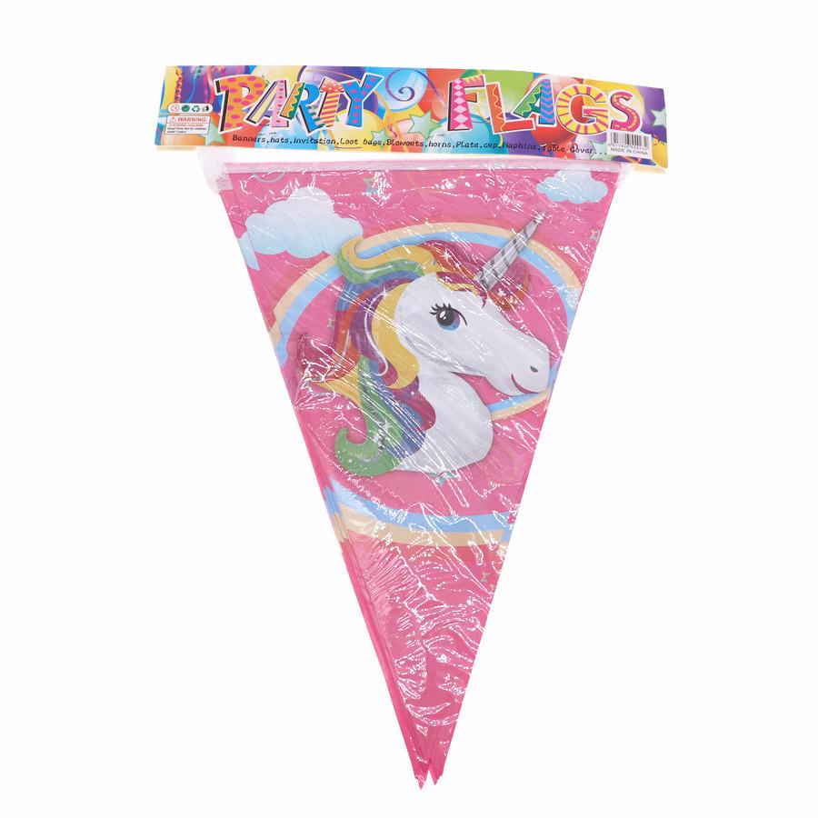 Birthday Kids Unicorn Party Supplies Tableware Plates Cup Fork Tablecloth Banner