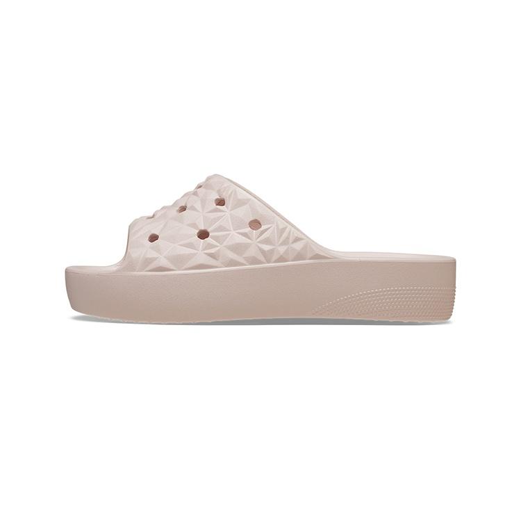 (WMNS) Crocs Classic Platform Slides Pink Women s 209564-6UR EU 38-39