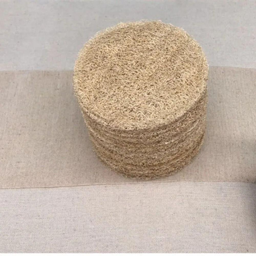 Runder Teebecher Untersetzer Luffa Faser Luffa Matte Kung Fu Teeset Teekannenuntersetzer Teekanne