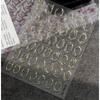 Luxury metal frame nail stickers stamping circles transparent irregular lines self-adhesive nail art sticker nail decoration