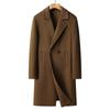 Herbst und Winter Neuer Herren-Wollmantel doppelseitig Mittel und Lang Anzugkragen Kaschmirmantel Herren Woll-Trenchcoat