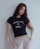 ROLAROLA Maison De Rola Stickerei Punkt T-Shirt Schwarz