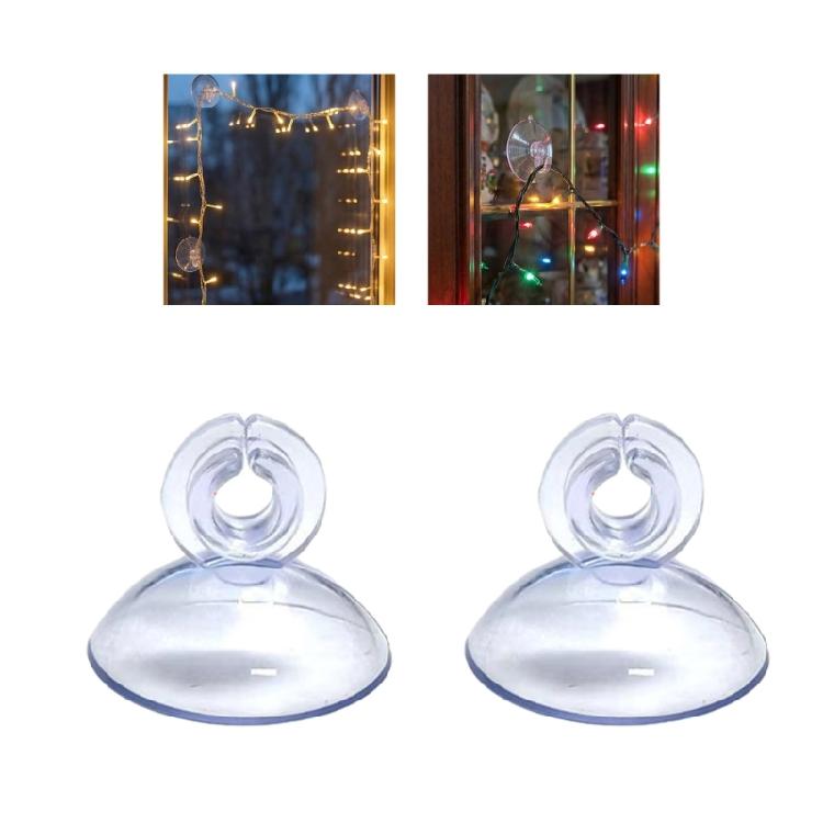 Pack of 40 Strong Mini Suction Hooks for Light Chain Featuring Easy Application High Durability Perfect Decors Solution
