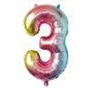 32-inch Gradient Gold/Silver/Rose Gold Number Foil Balloon (US Version)