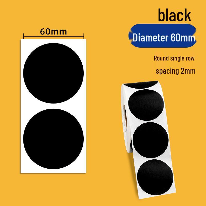 Color Coated Self-Adhesive Barcode Label Paper - Round Stickers In Various Sizes