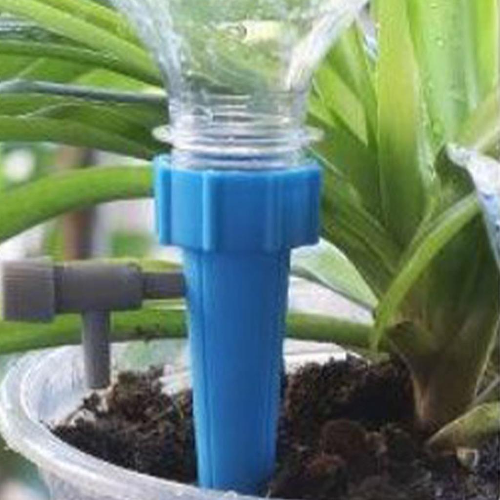 Self Watering Spike for Plant Plastic Automatic Plants Waterer Insert Device with Adjustable Valve