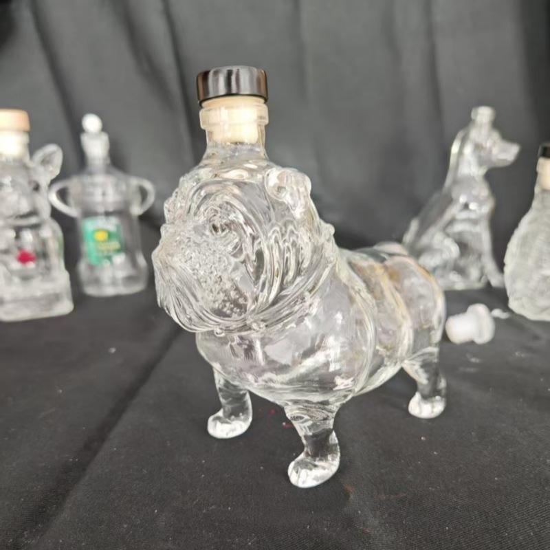Funny French Bulldog Whiskey Bottle