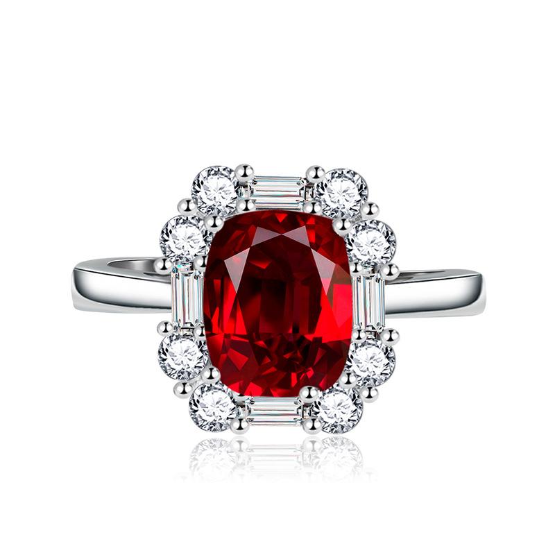 Lindon Classic Copper Alloy Zircon Ring Ladies Jewelry Wedding Promise Party Gift