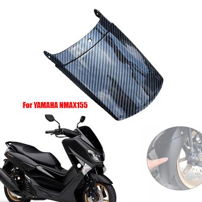 Para-lamas dianteiro de motocicleta, extensão de para-lama, capa estendida, carenagem, fibra de carbono, preta, para yamaha nmax155 nmax
