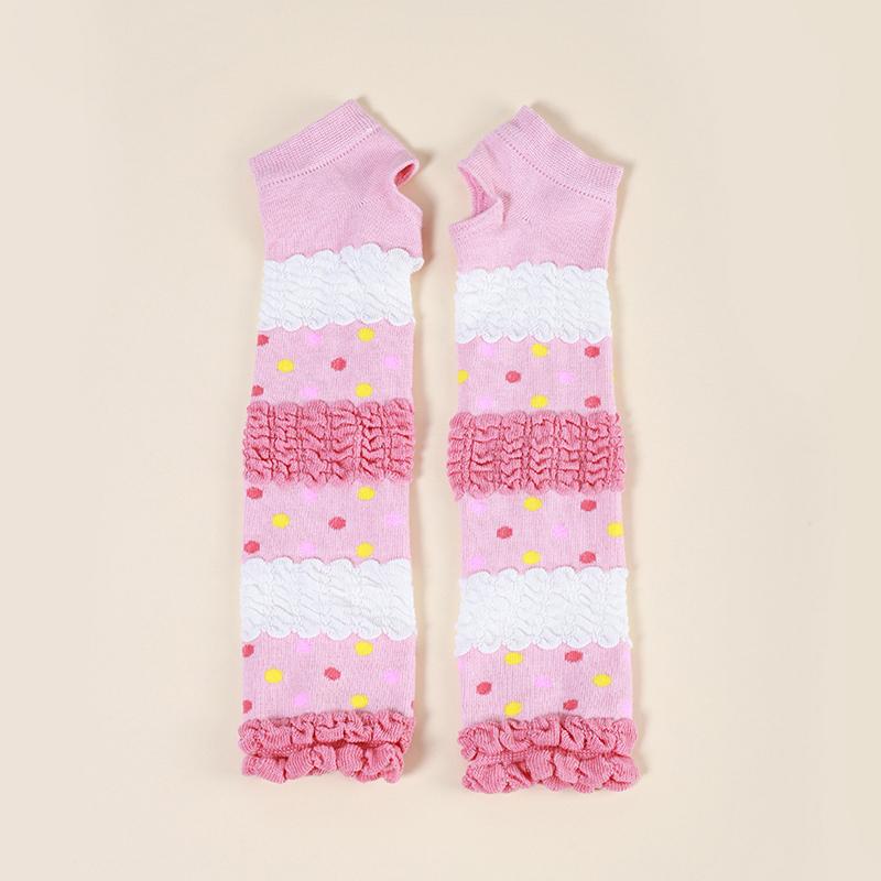 Long Lace Hollow-Out Fingerless Gloves Sun Protection Sleeves Mesh Lace Cycling Cute Accessories Bare Finger Gloves