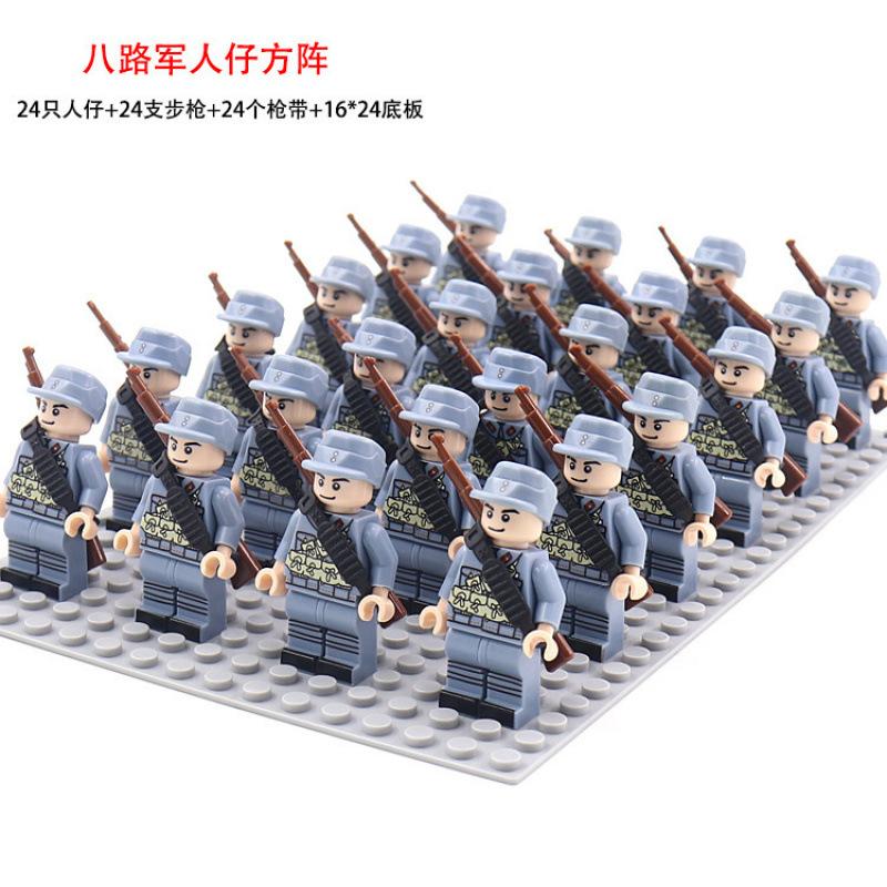 Military German, Soviet And American Legion New Doll Phalanx Set Rifle Assembly Building Block